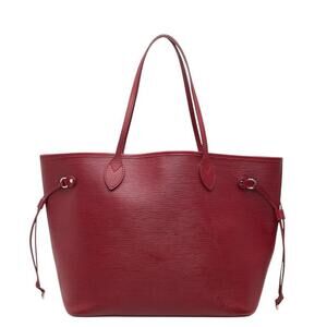 Louis Vuitton Epi Neverfull MM Tote Bag Fuchsia Wine